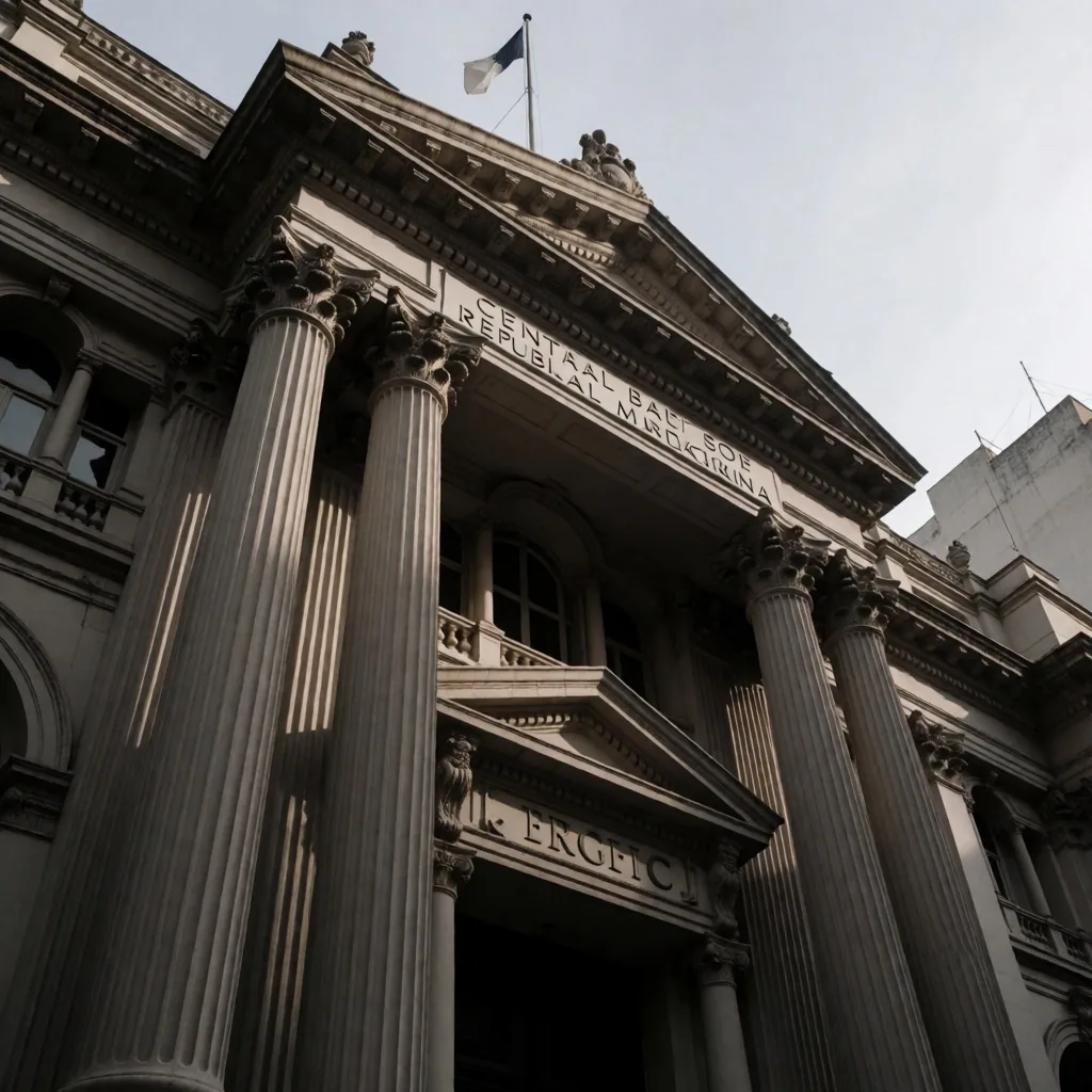 Edificio del Banco Central de la República Argentina en Buenos Aires